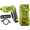 Ryobi 4v USB Lithium Pivoting Screwdriver 55-Piece Starter Set (1 x 2.0Ah)