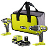 Ryobi ONE+ Brushless Combi Drill & Impact Driver Combo Kit (1x 2.5Ah) 18V RPDID18BL2-1C25
