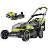 Ryobi ONE+ Brushless 40cm Lawnmower Kit (2x 4.0Ah) 18V RY18LMX40A-240